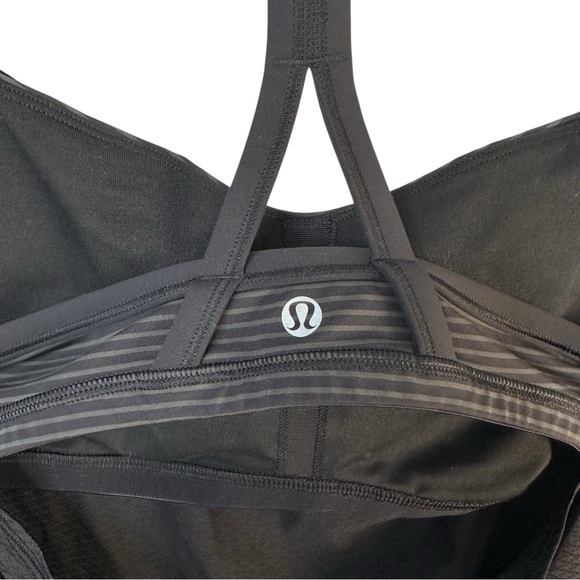Lululemon Run Free Tank Size 6 Heathered Black Swan Racerback Lightweight NWT - Picture 13 of 15